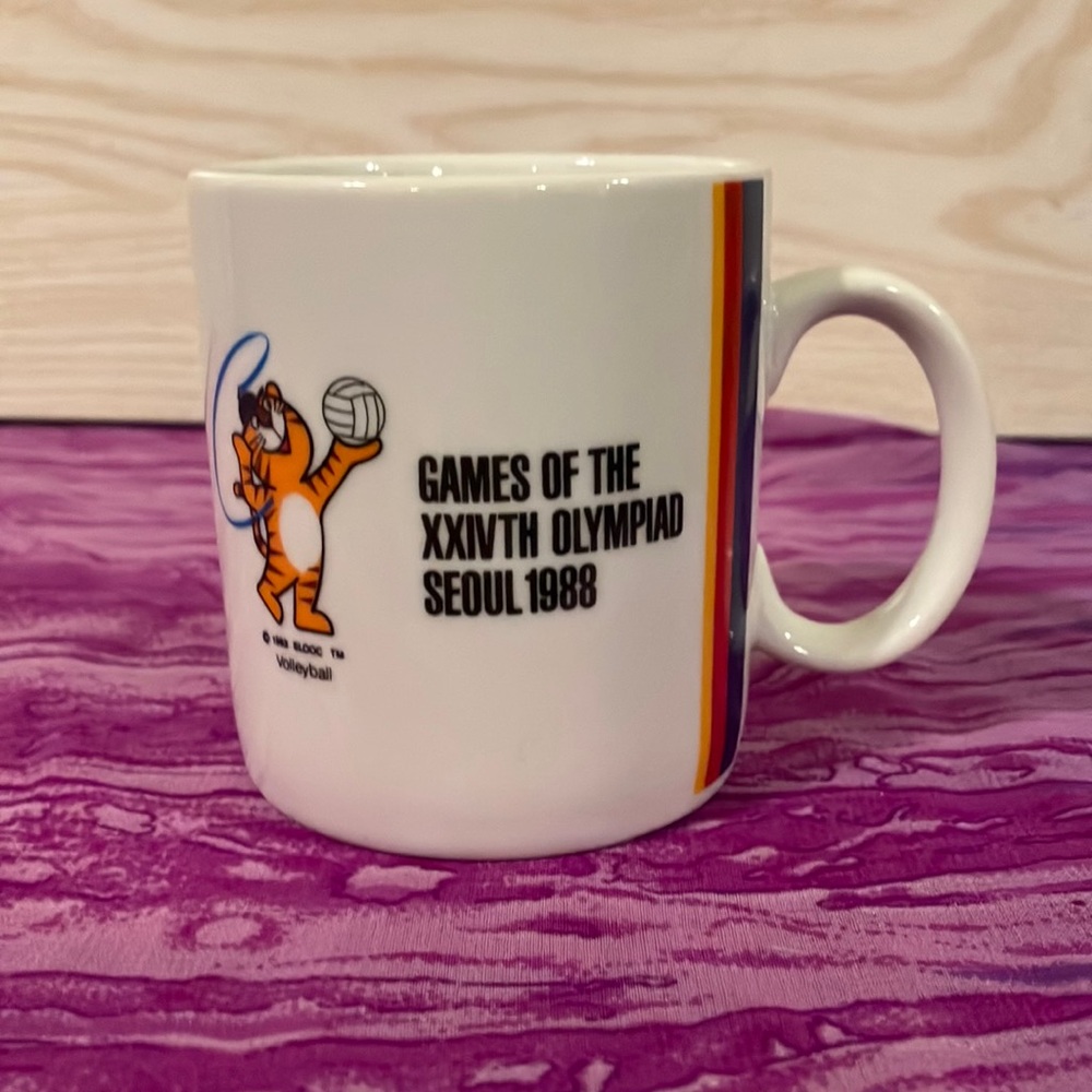 Seoul 1988 Olympic White Mug